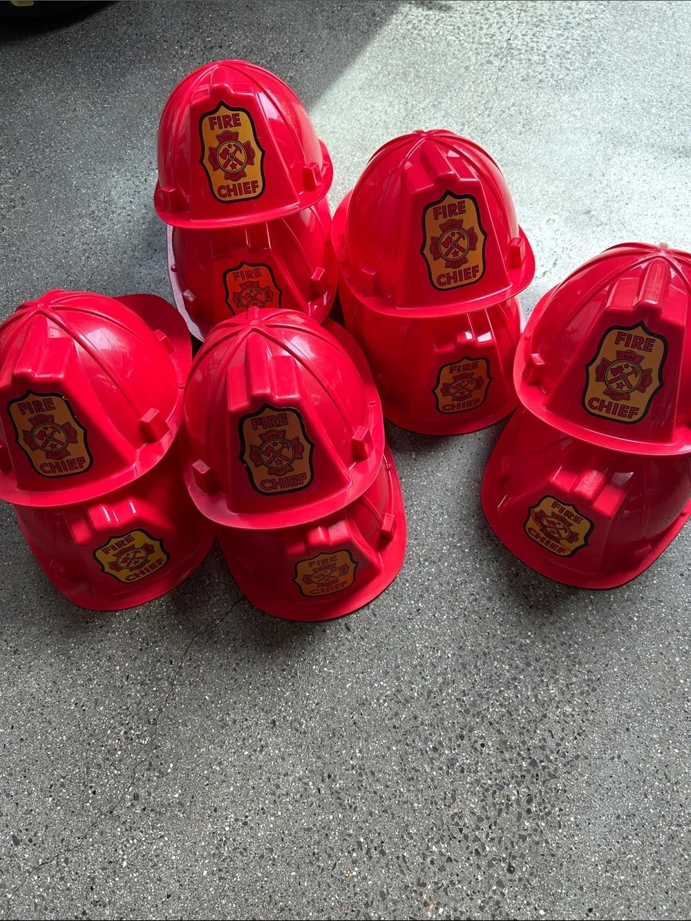 Melissa & Doug Red Fire Chief Kids Helmets
